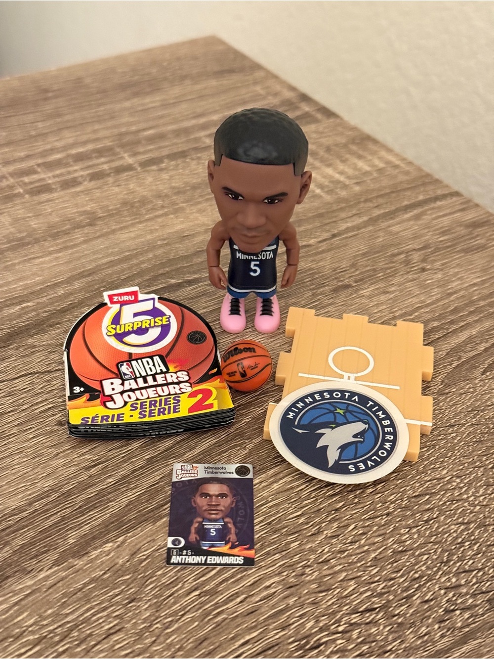 Anthony Edwards Jersey Minnesota Timberwolves NBA BALLERS  Series 2